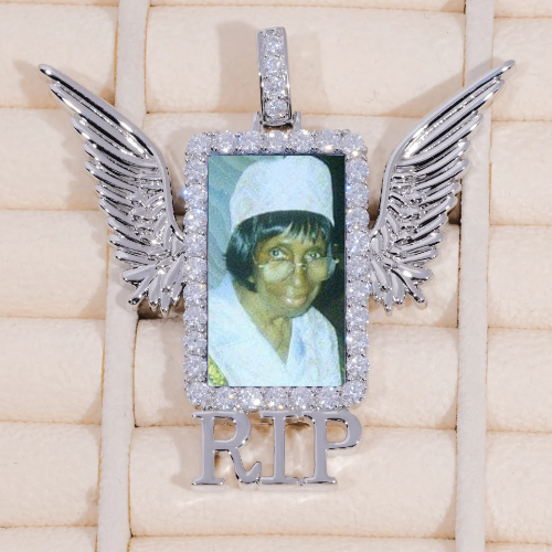 RIP WING 3D CUSTOM PICTURE PENDANT