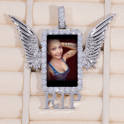 RIP WING 3D CUSTOM PICTURE PENDANT