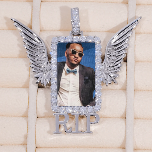 RIP WING 3D CUSTOM PICTURE PENDANT