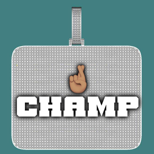 CUSTOM LETTER NECKLACE 3D BIG SQUARE