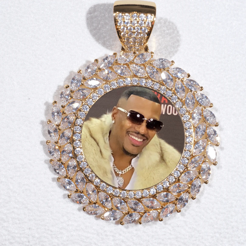 Large 3D Wheat Ear Custom Picture Pendant