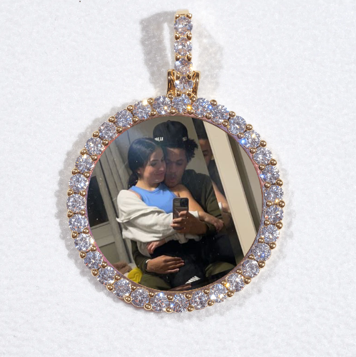 3D CIRCLE CUSTOM PICTURE PENDANT SMALL SIZE