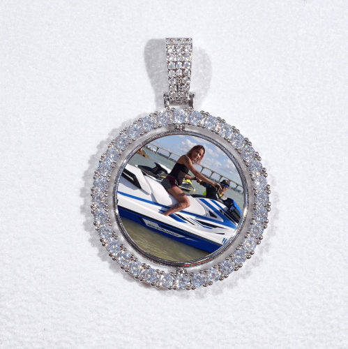 3D Spinning 2-Faced Custom Picture Pendant