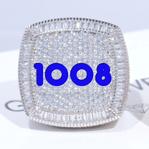 CUSTOM LETTER 3D ICED RING