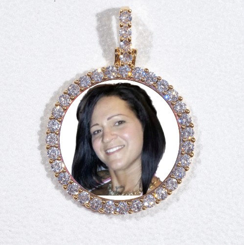 3D CIRCLE CUSTOM PICTURE PENDANT SMALL SIZE
