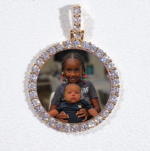 3D CIRCLE CUSTOM PICTURE PENDANT SMALL SIZE
