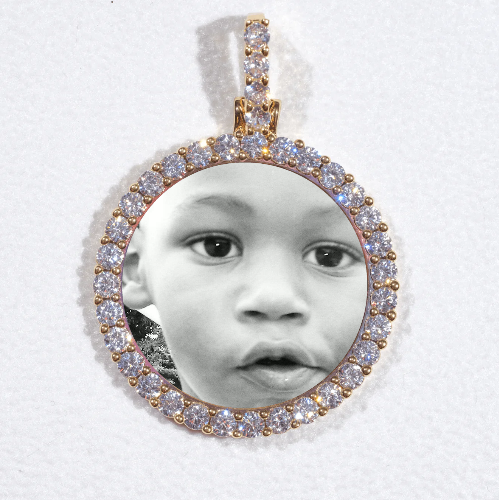 3D CIRCLE CUSTOM PICTURE PENDANT SMALL SIZE