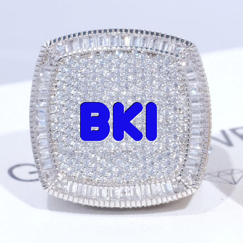 CUSTOM LETTER 3D ICED RING