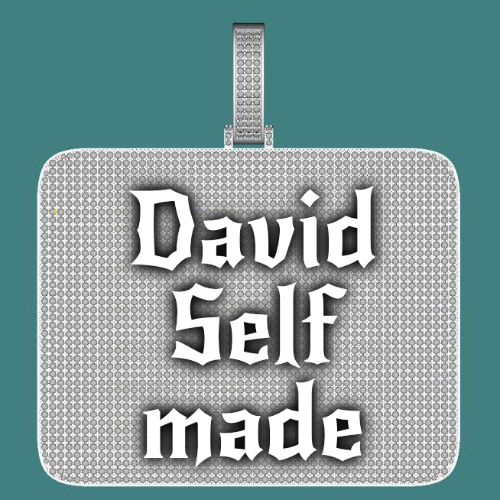 CUSTOM LETTER NECKLACE 3D BIG SQUARE