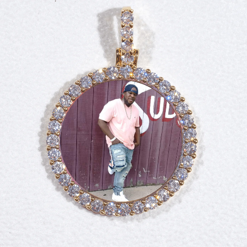 3D CIRCLE CUSTOM PICTURE PENDANT SMALL SIZE