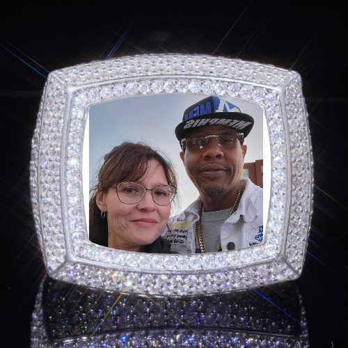 3D CUSTOM PICTURE ICED RING