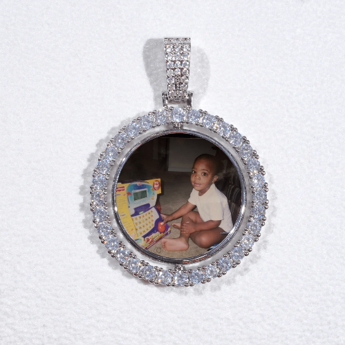 3D Spinning 2-Faced Custom Picture Pendant