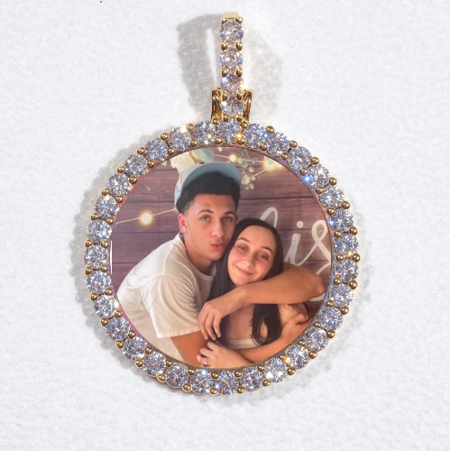 3D CIRCLE CUSTOM PICTURE PENDANT SMALL SIZE