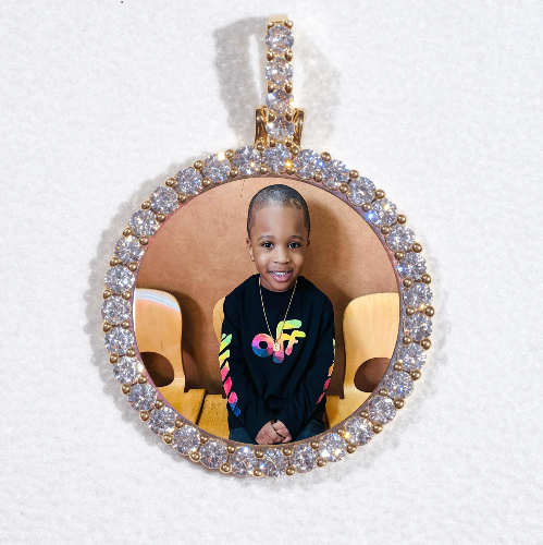 3D CIRCLE CUSTOM PICTURE PENDANT SMALL SIZE