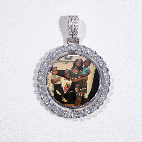 3D Spinning 2-Faced Custom Picture Pendant
