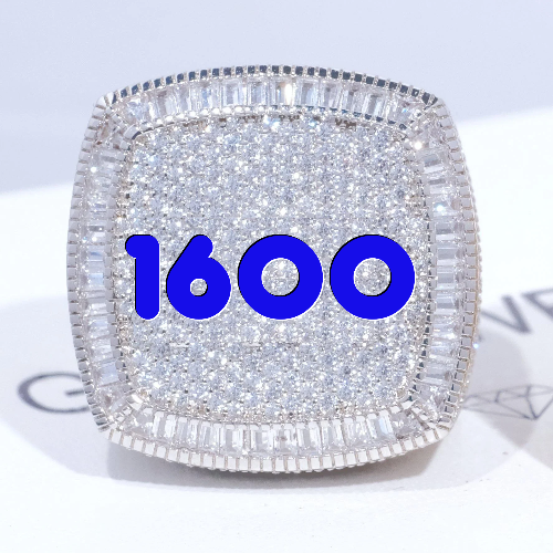 CUSTOM LETTER 3D ICED RING