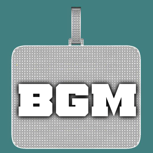 CUSTOM LETTER NECKLACE 3D BIG SQUARE
