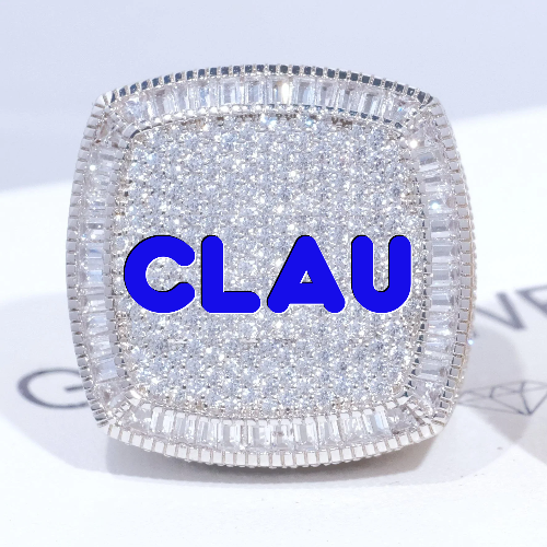 CUSTOM LETTER 3D ICED RING