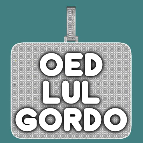 CUSTOM LETTER NECKLACE 3D BIG SQUARE