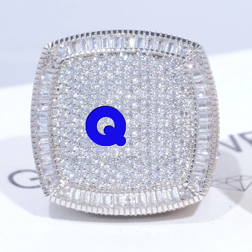 CUSTOM LETTER 3D ICED RING