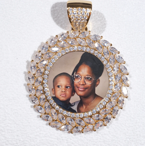 Large 3D Wheat Ear Custom Picture Pendant