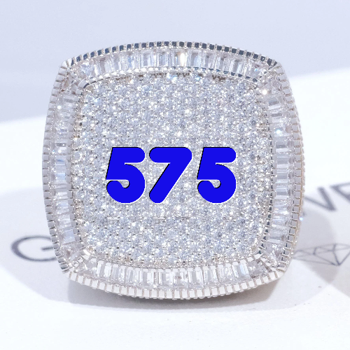 CUSTOM LETTER 3D ICED RING