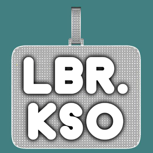 CUSTOM LETTER NECKLACE 3D BIG SQUARE