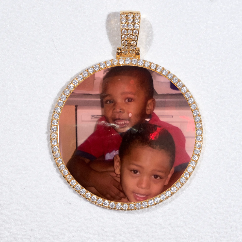 MEDIUM 3D CIRCLE CUSTOM PICTURE PENDANT