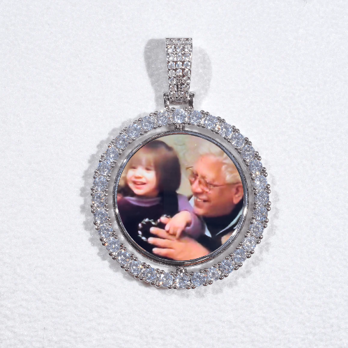 3D Spinning 2-Faced Custom Picture Pendant