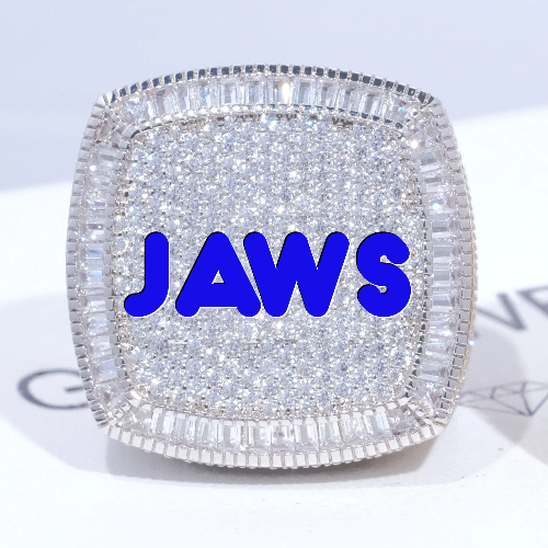 CUSTOM LETTER 3D ICED RING