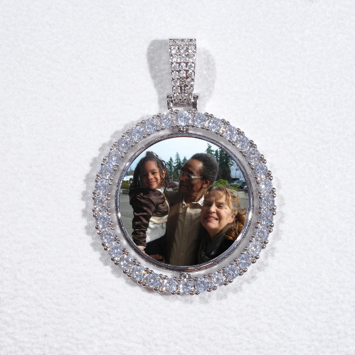 3D Spinning 2-Faced Custom Picture Pendant