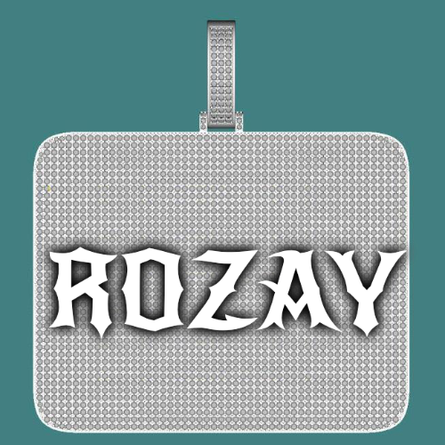 CUSTOM LETTER NECKLACE 3D BIG SQUARE