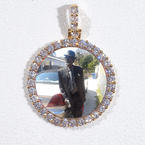 3D CIRCLE CUSTOM PICTURE PENDANT SMALL SIZE