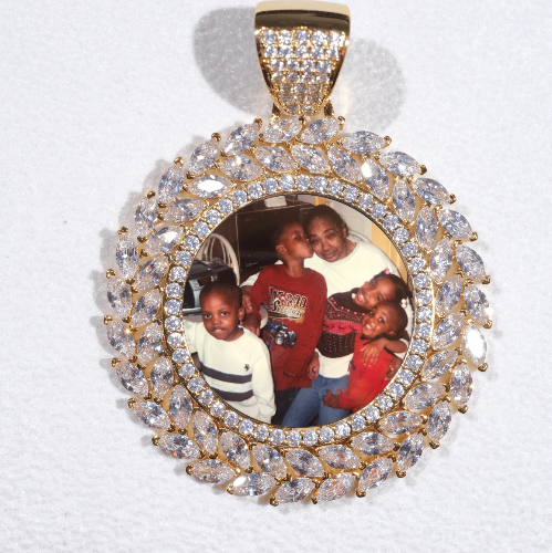 Large 3D Wheat Ear Custom Picture Pendant