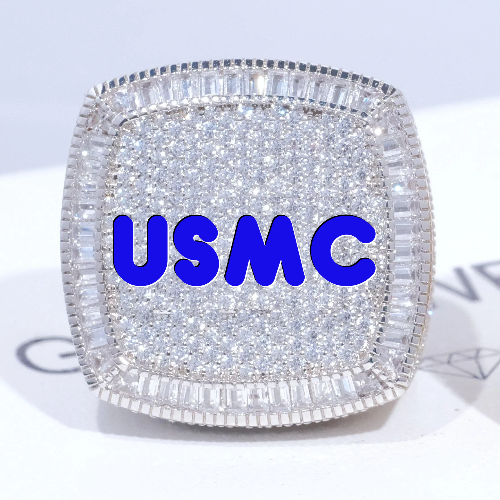 CUSTOM LETTER 3D ICED RING