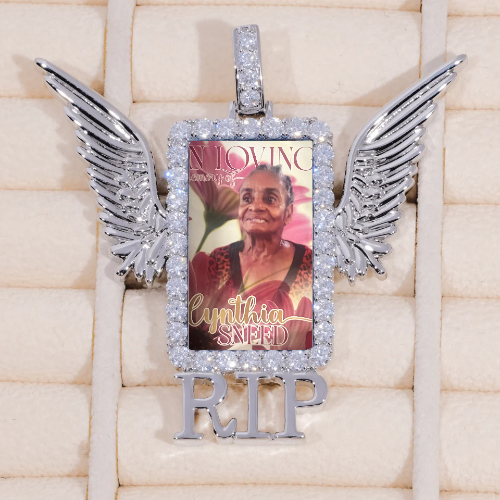 RIP WING 3D CUSTOM PICTURE PENDANT