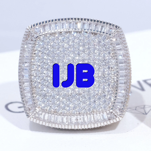 CUSTOM LETTER 3D ICED RING