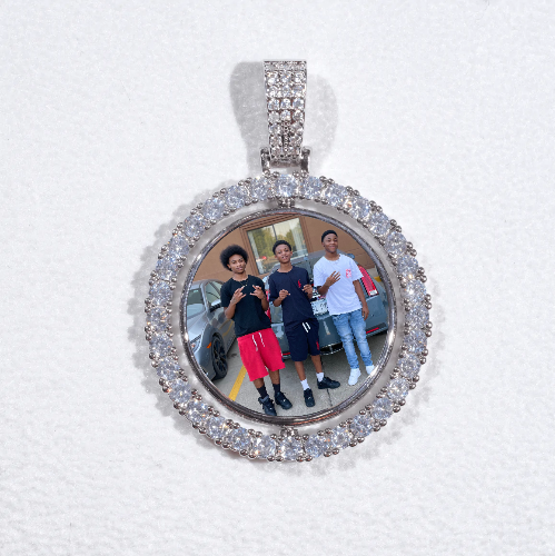 3D Spinning 2-Faced Custom Picture Pendant