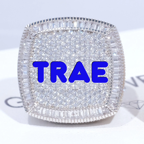 CUSTOM LETTER 3D ICED RING