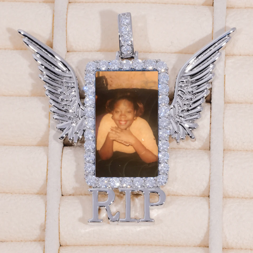 RIP WING 3D CUSTOM PICTURE PENDANT