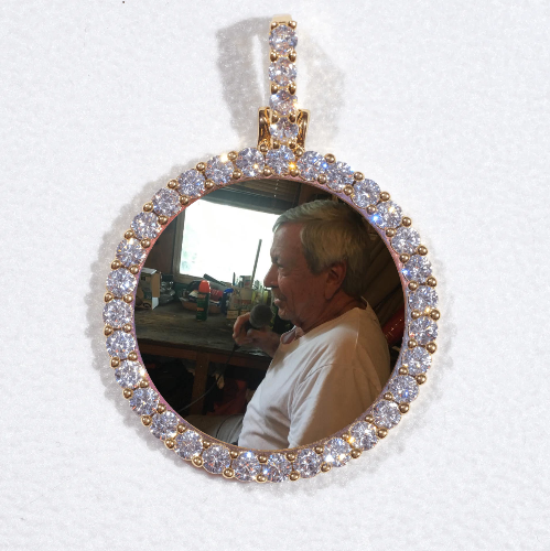 3D CIRCLE CUSTOM PICTURE PENDANT SMALL SIZE