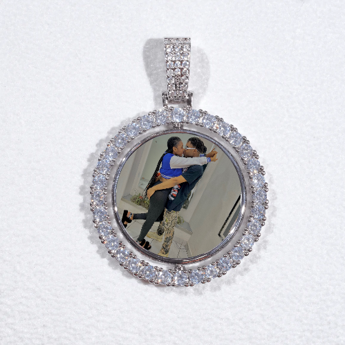 3D Spinning 2-Faced Custom Picture Pendant