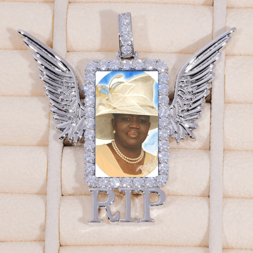 RIP WING 3D CUSTOM PICTURE PENDANT