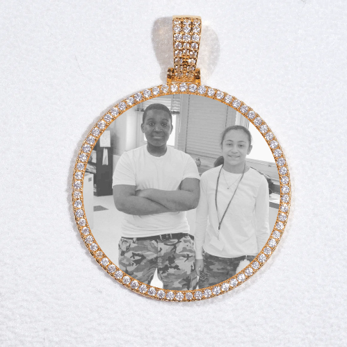 MEDIUM 3D CIRCLE CUSTOM PICTURE PENDANT