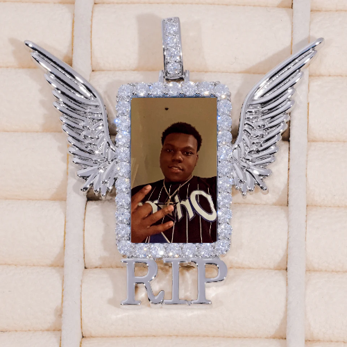 RIP WING 3D CUSTOM PICTURE PENDANT