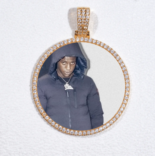 MEDIUM 3D CIRCLE CUSTOM PICTURE PENDANT