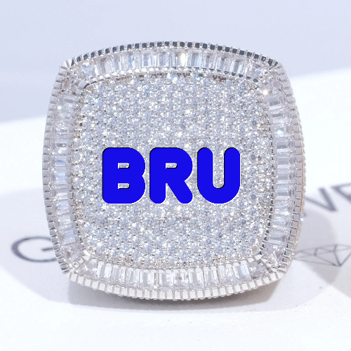 CUSTOM LETTER 3D ICED RING