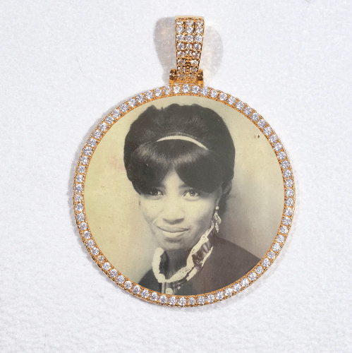 MEDIUM 3D CIRCLE CUSTOM PICTURE PENDANT