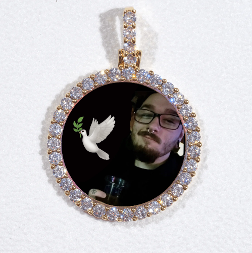 3D CIRCLE CUSTOM PICTURE PENDANT SMALL SIZE