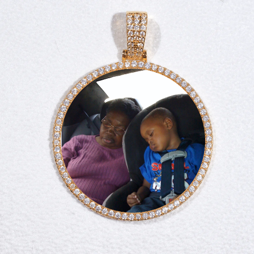MEDIUM 3D CIRCLE CUSTOM PICTURE PENDANT